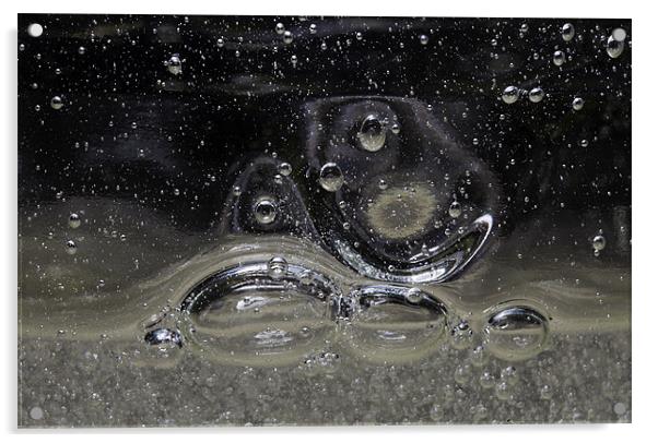 Liquid Bubbles Macro Acrylic by Mike Gorton