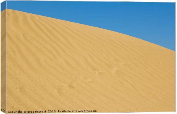 gold sand dune Canvas Print by goce risteski