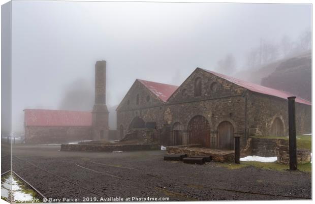 Blaenavon Ironworks, in the South Wales Valleys,  Canvas Print by Gary Parker
