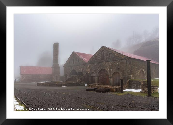Blaenavon Ironworks, in the South Wales Valleys,  Framed Mounted Print by Gary Parker