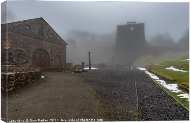Blaenavon Ironworks, in the South Wales Valleys. Canvas Print by Gary Parker
