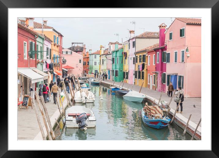 Burano Framed Mounted Print by Graham Custance