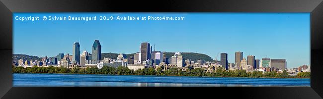 Montreal Skyline 2, panorama, 4:1 Framed Print by Sylvain Beauregard
