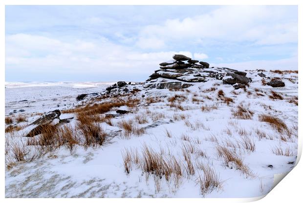 Winter Bodmin Moor Print by CHRIS BARNARD