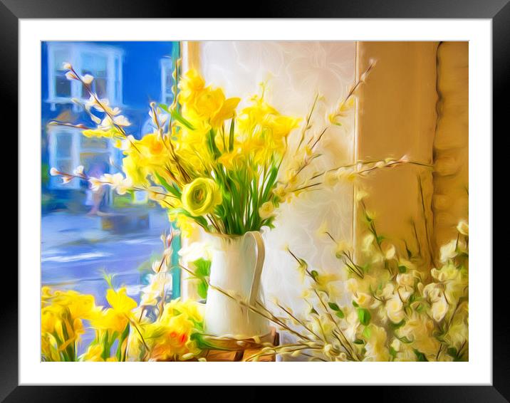 Spring Flowers Display - Impressions Framed Mounted Print by Susie Peek