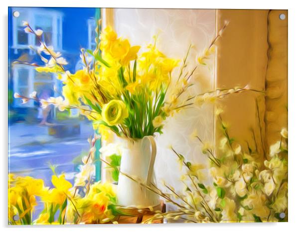 Spring Flowers Display - Impressions Acrylic by Susie Peek