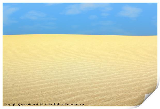 desert landscape Print by goce risteski
