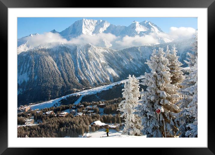 Courchevel 1850 3 Valleys French Alps France Framed Mounted Print by Andy Evans Photos