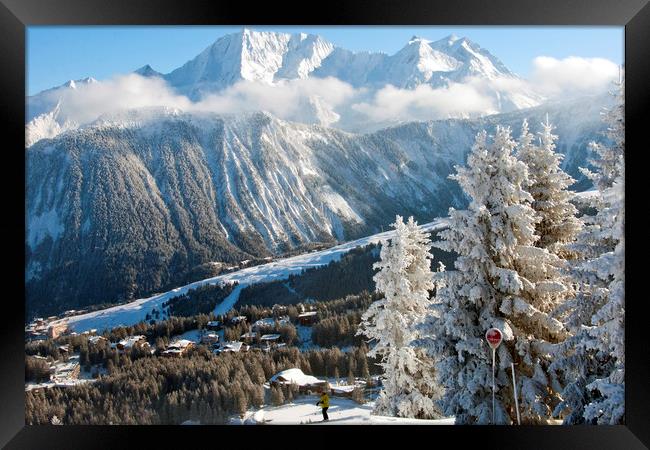 Courchevel 1850 3 Valleys French Alps France Framed Print by Andy Evans Photos