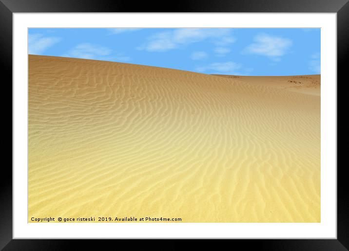 sand dune desert Framed Mounted Print by goce risteski