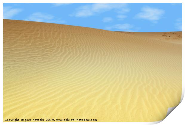 sand dune desert Print by goce risteski