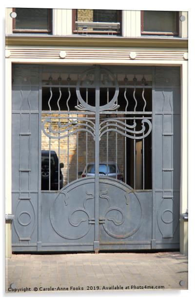 Art Nouveau Architecture Acrylic by Carole-Anne Fooks