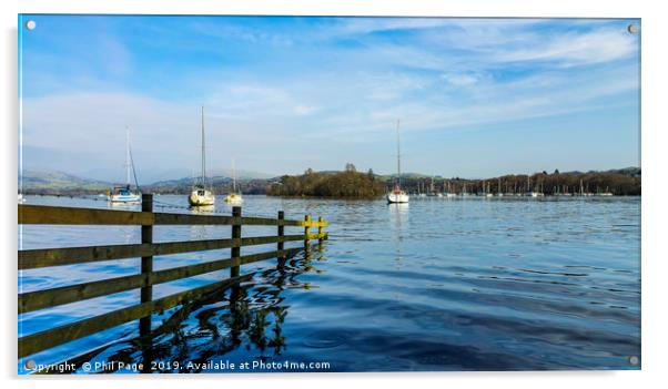 Tranquillity on Lake Windermere Acrylic by Phil Page