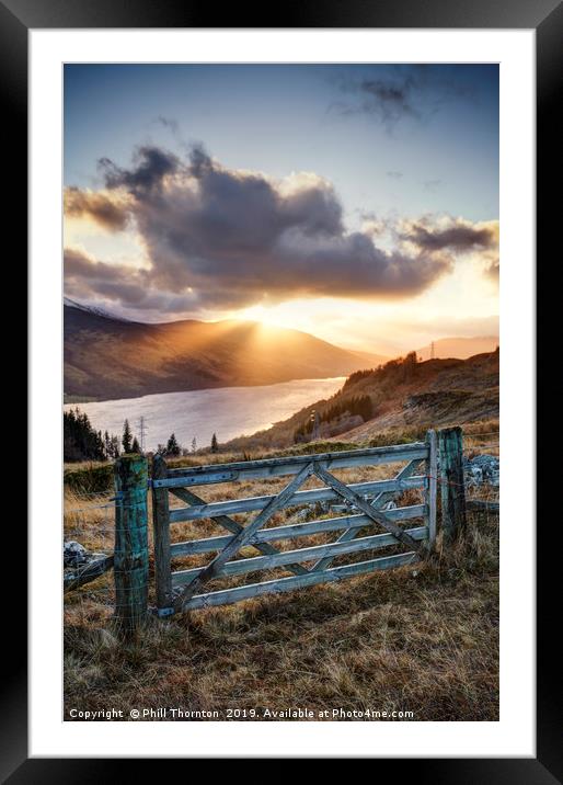 Loch Earn No.6 Framed Mounted Print by Phill Thornton