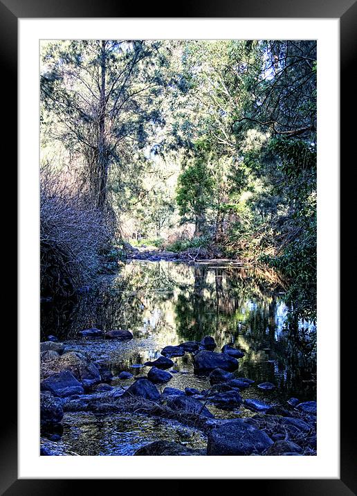 Strongs Creek Framed Mounted Print by Adrian McMillan