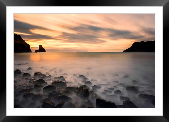 Talisker Bay Sunset Isle of Skye Framed Mounted Print by Derek Beattie