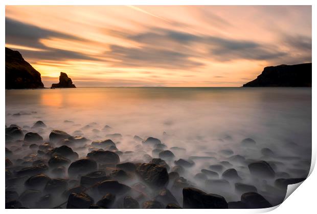 Talisker Bay Sunset Isle of Skye Print by Derek Beattie