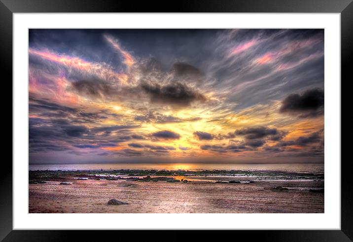 Hunstanton Sunset Framed Mounted Print by Mike Sherman Photog