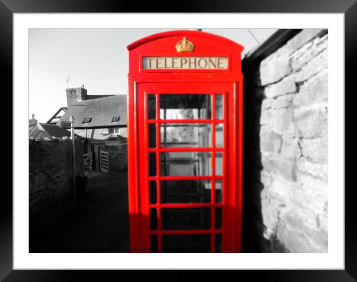 phonebox Framed Mounted Print by paul ratcliffe