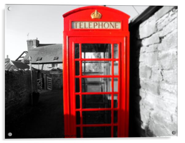 phonebox Acrylic by paul ratcliffe