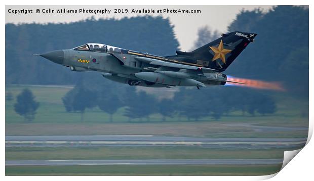 The Tornado Retires 1 Print by Colin Williams Photography