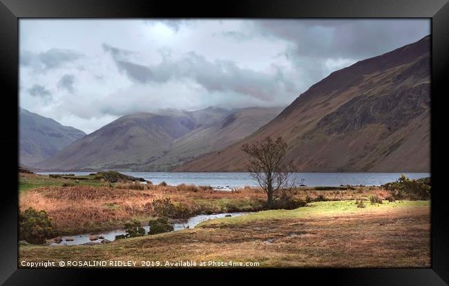 "Clouds lifting at Wastwater" Framed Print by ROS RIDLEY