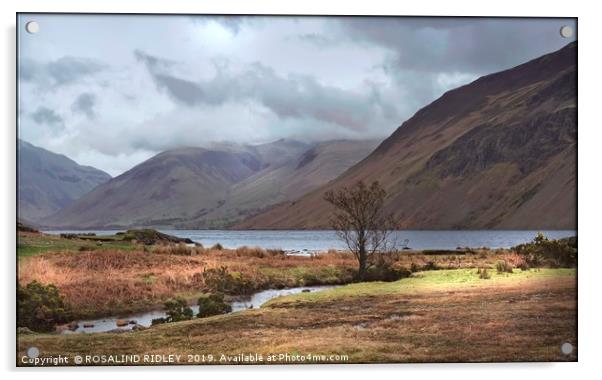 "Clouds lifting at Wastwater" Acrylic by ROS RIDLEY