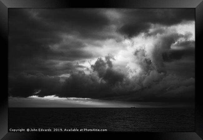Storm Framed Print by John Edwards