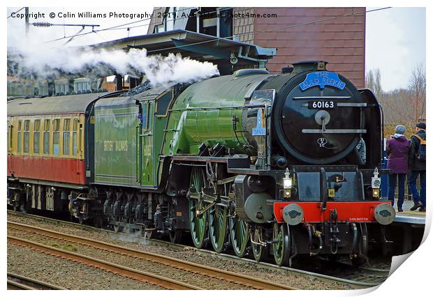 Tornado 60163 At Westfield Westgate 03.03.2019 Print by Colin Williams Photography