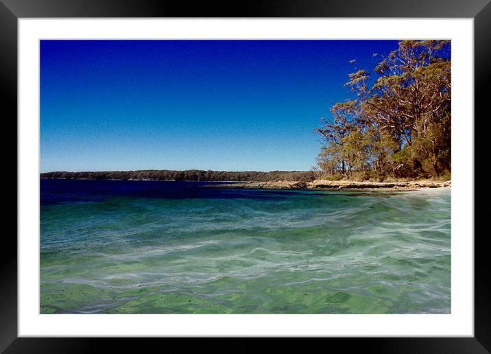 Jervis Bay Framed Mounted Print by Adrian McMillan