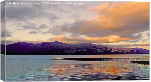 Whispers of Loch Linnie Dusk Canvas Print by Graham Parry