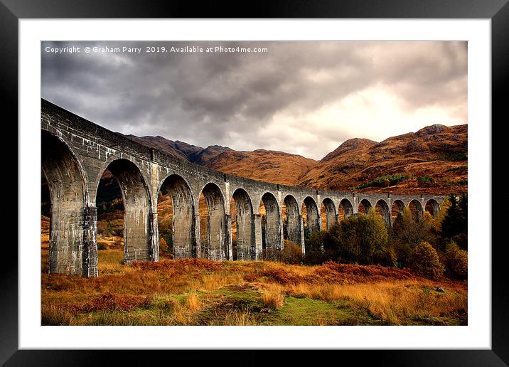 The Enchanting Glenfinnan Railway Overpass Framed Mounted Print by Graham Parry