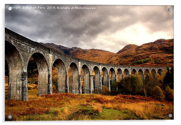 The Enchanting Glenfinnan Railway Overpass Acrylic by Graham Parry