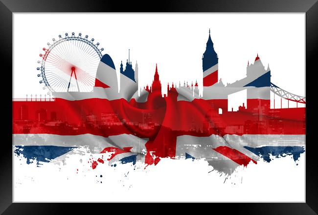 London Cityscape Art Framed Print by Phil Page