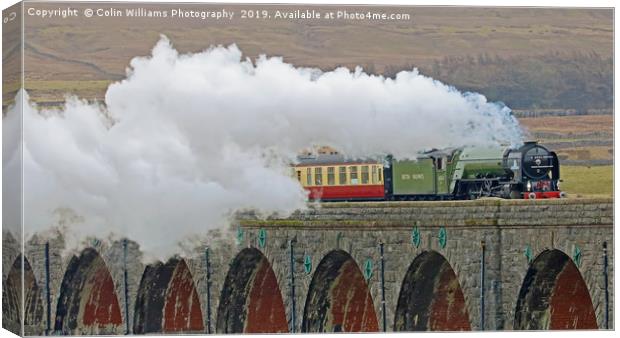 Tornado 60163 Crossing The Ribblehead Viaduct - 1 Canvas Print by Colin Williams Photography