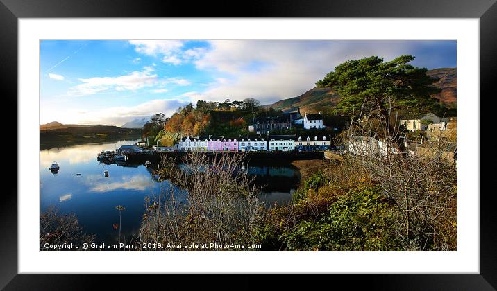 Portree's Quaint Maritime Heart Framed Mounted Print by Graham Parry