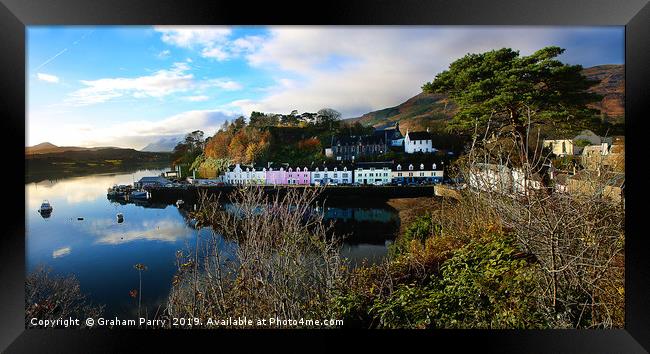 Portree's Quaint Maritime Heart Framed Print by Graham Parry