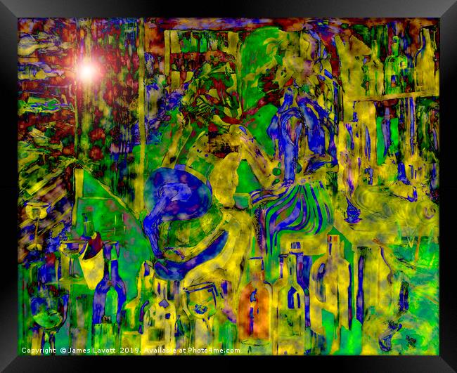 Digital Mind That Hot Tea II Framed Print by James Lavott