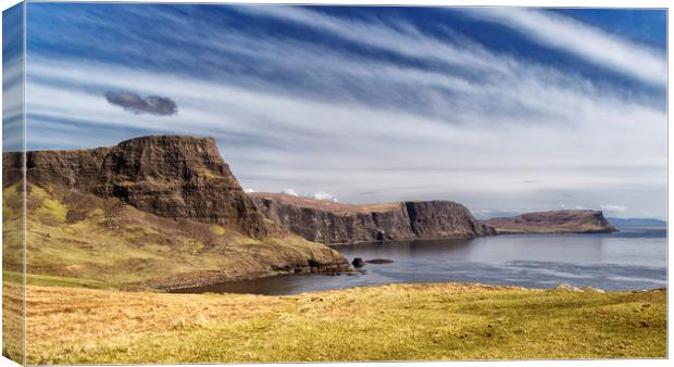 A view East from Neist point_Skye Canvas Print by Rob Lester