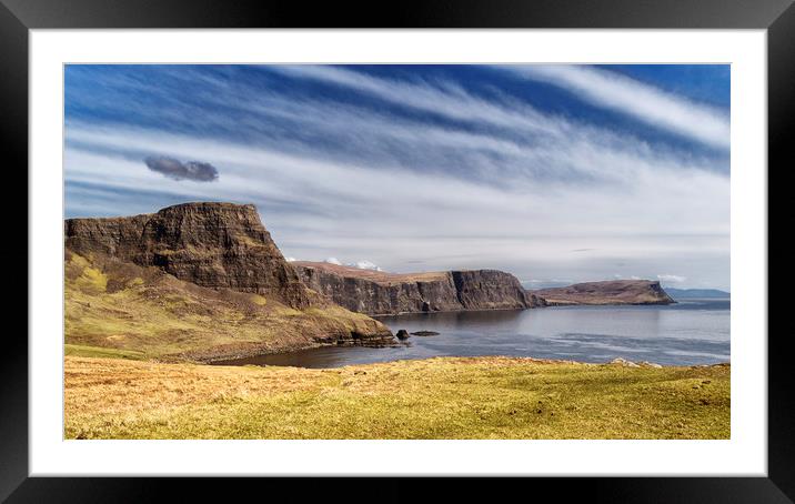 A view East from Neist point_Skye Framed Mounted Print by Rob Lester