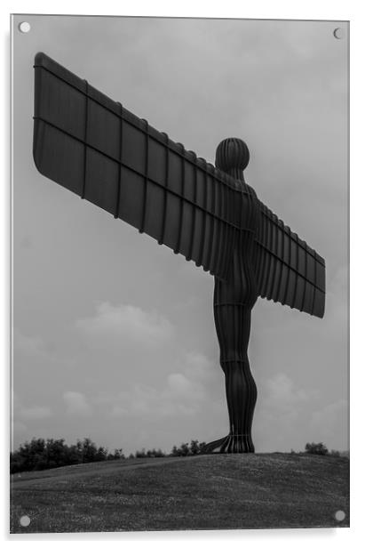 The Angel of the North Acrylic by David Wilson