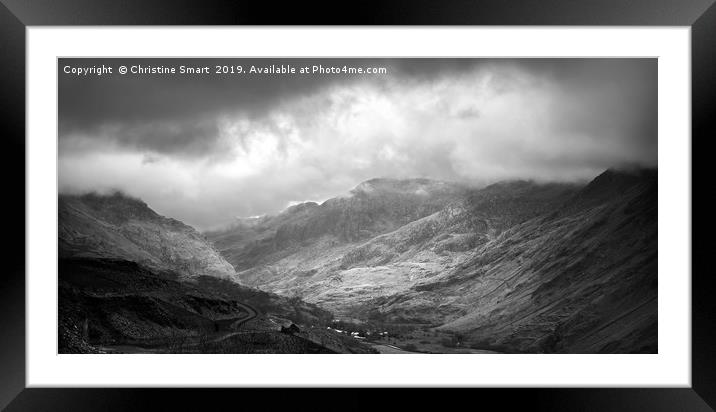 The Rolling Hills of Snowdonia Framed Mounted Print by Christine Smart