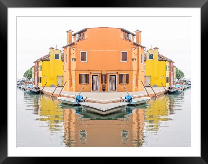 Burano Framed Mounted Print by Graham Custance