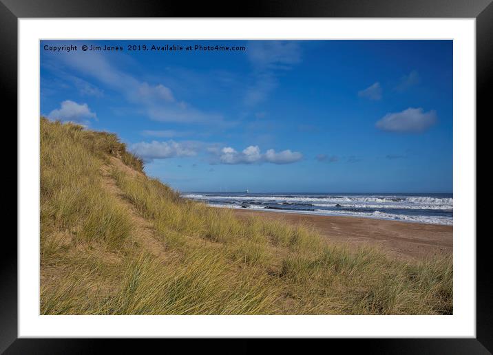 Blyth beach in springtime Framed Mounted Print by Jim Jones