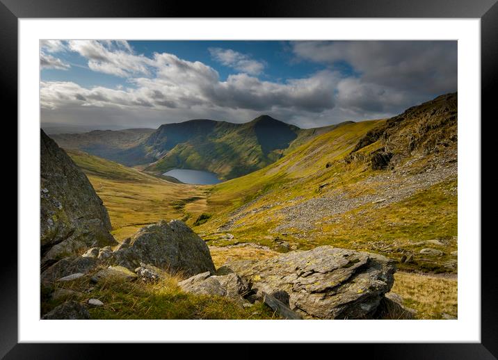 Lakes and mountains cumbria Framed Mounted Print by Eddie John