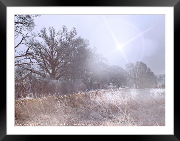 winter Framed Mounted Print by paul ratcliffe