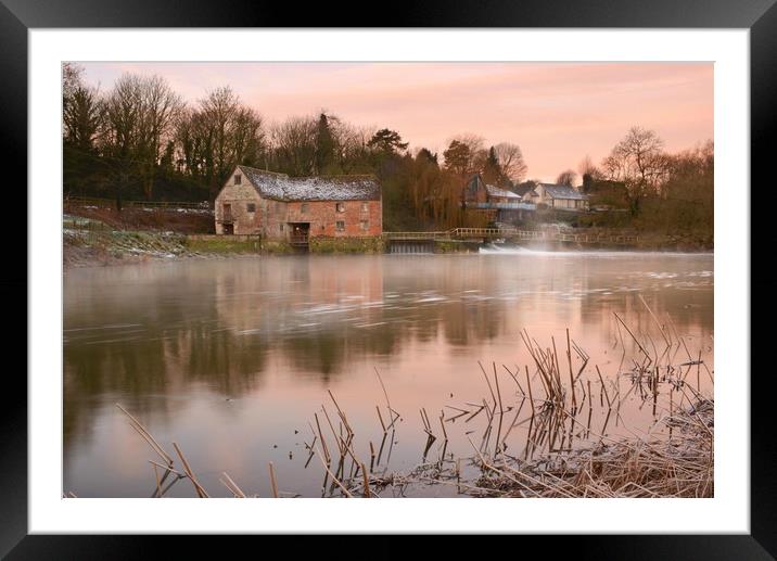 Misty Mill Framed Mounted Print by David Neighbour