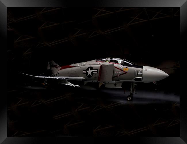 US Navy F-4 Phantom Framed Print by Keith Campbell