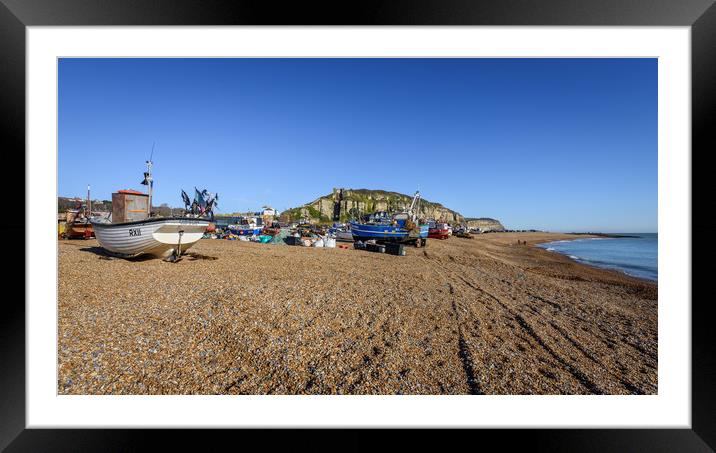 The Stade Hastings Framed Mounted Print by Nick Rowland
