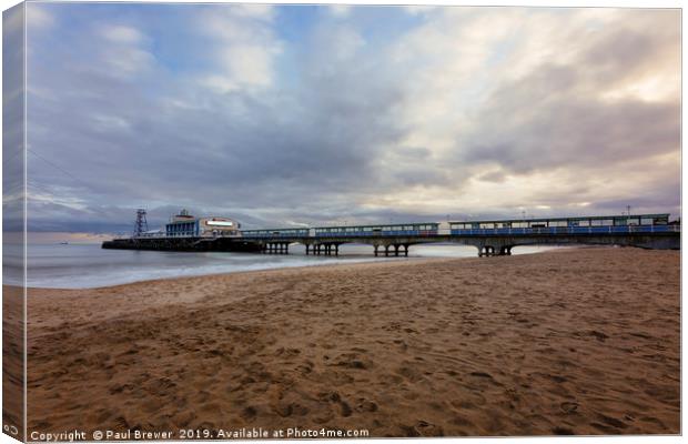 Bournemouth Pier  Canvas Print by Paul Brewer